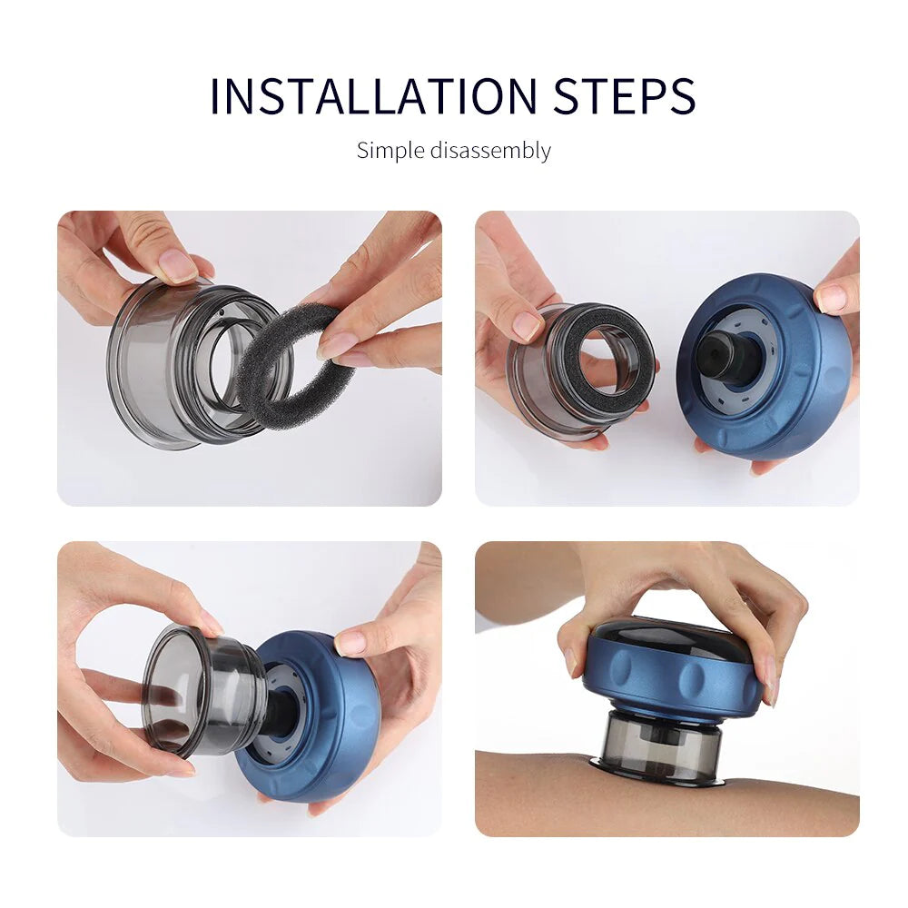 Electric Cupping Therapy Vacuum with read light therapy 