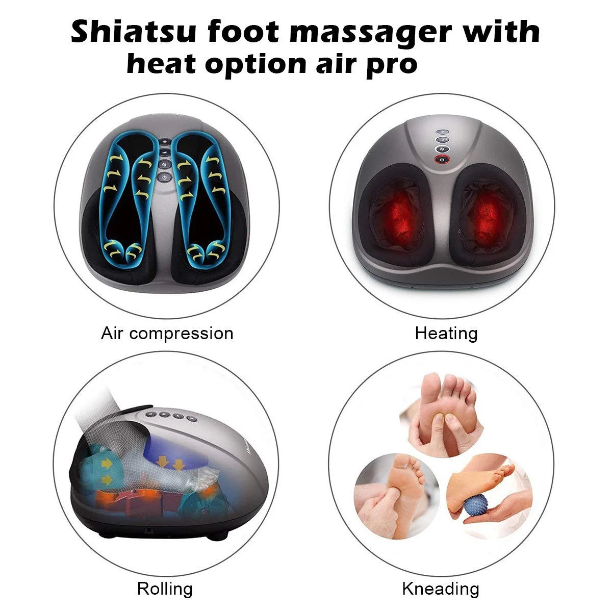 Foot Massager, Heat and Air Compression