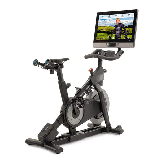 Commercial Series S27I; Ifit-Enabled Indoor Exercise Bike with 27 Inch Pivoting Touchscreen and Incline/Decline Functionality