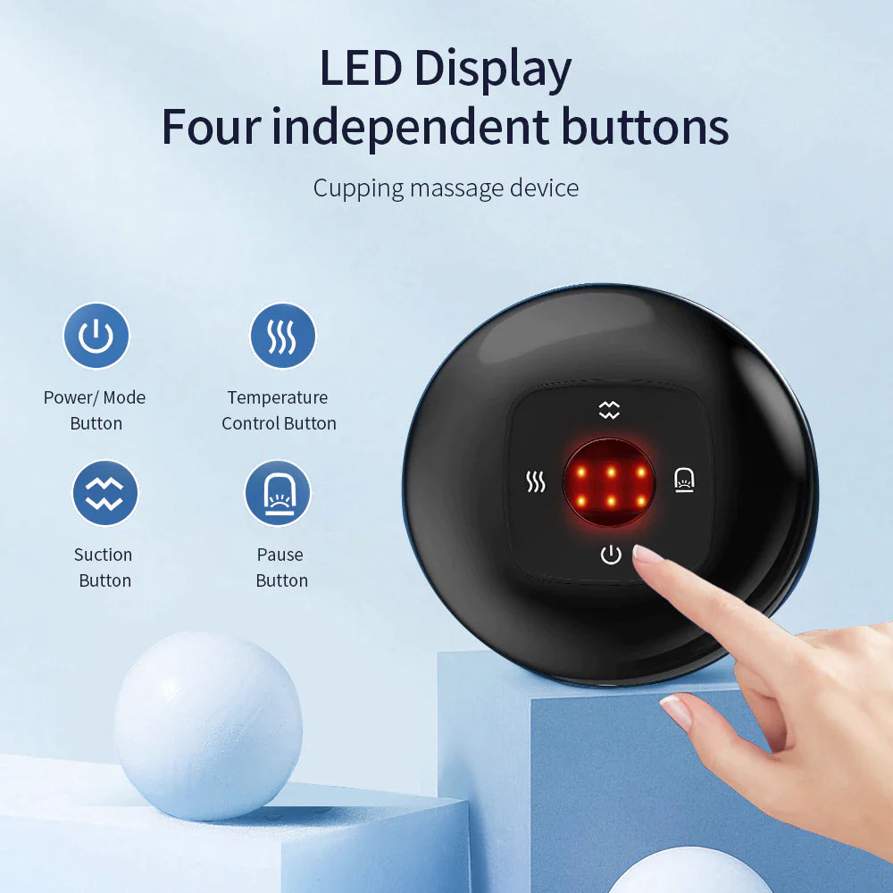 Electric Cupping Therapy Vacuum with read light therapy 