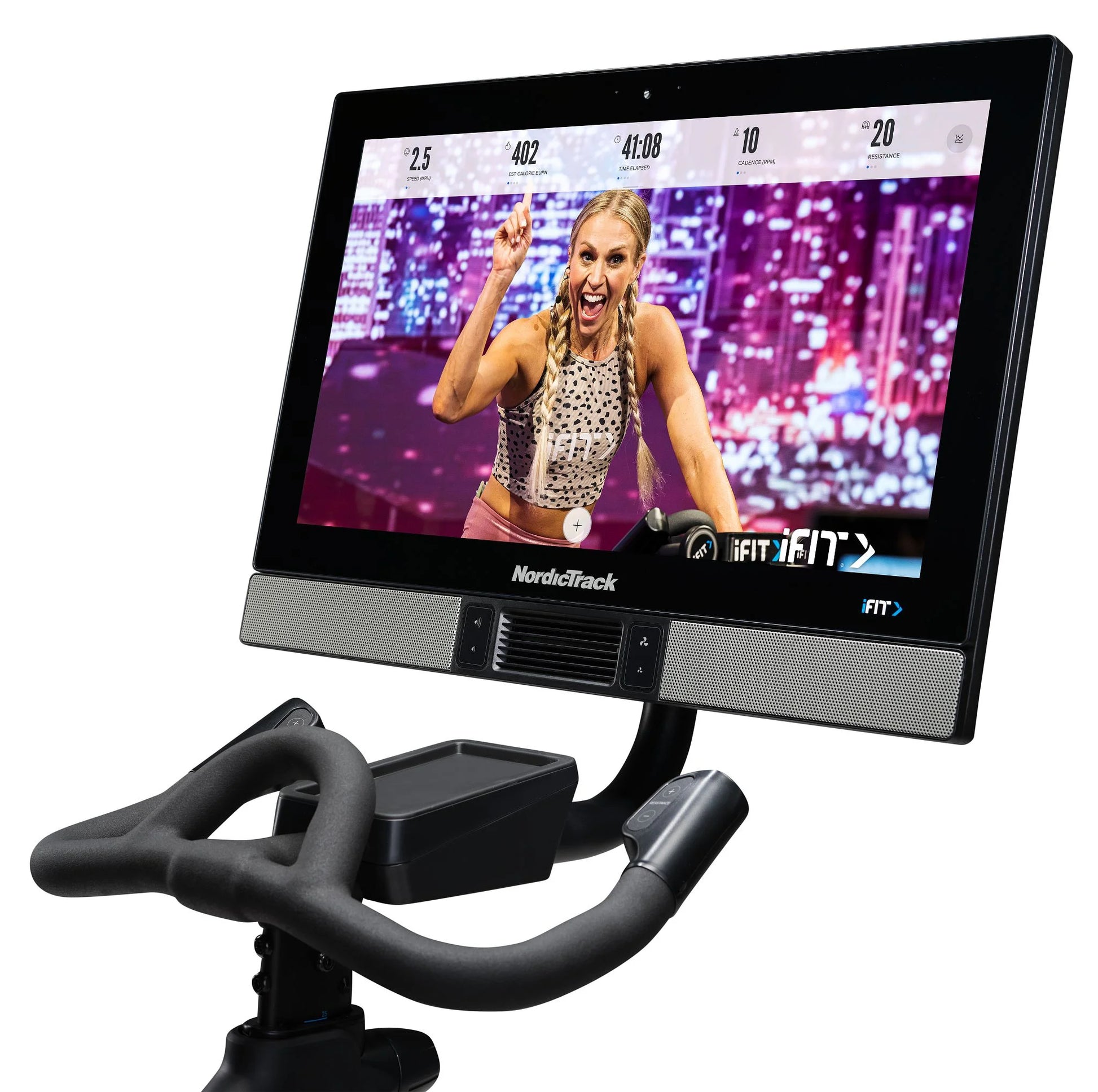 Commercial Series S27I; Ifit-Enabled Indoor Exercise Bike with 27 Inch Pivoting Touchscreen and Incline/Decline Functionality