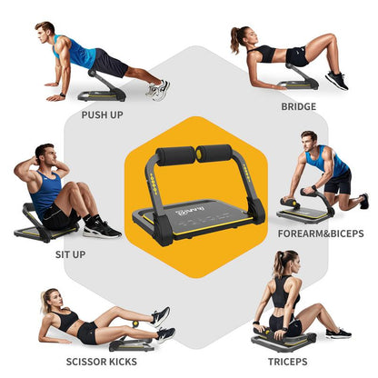 Ziwwvy Abdominal Fitness Equipment Multifunctional Sit-Up Assistant Abdominal Exercise Equipment Home Gym Fitness Equipment