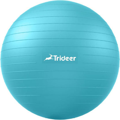 Trideer Yoga Ball Exercise Ball for Working Out, 5 Sizes Gym Ball, Birthing Ball for Pregnancy, Swiss Ball for Physical Therapy, Balance, Stability, Fitness, Office Ball Chair, Quick Pump Included