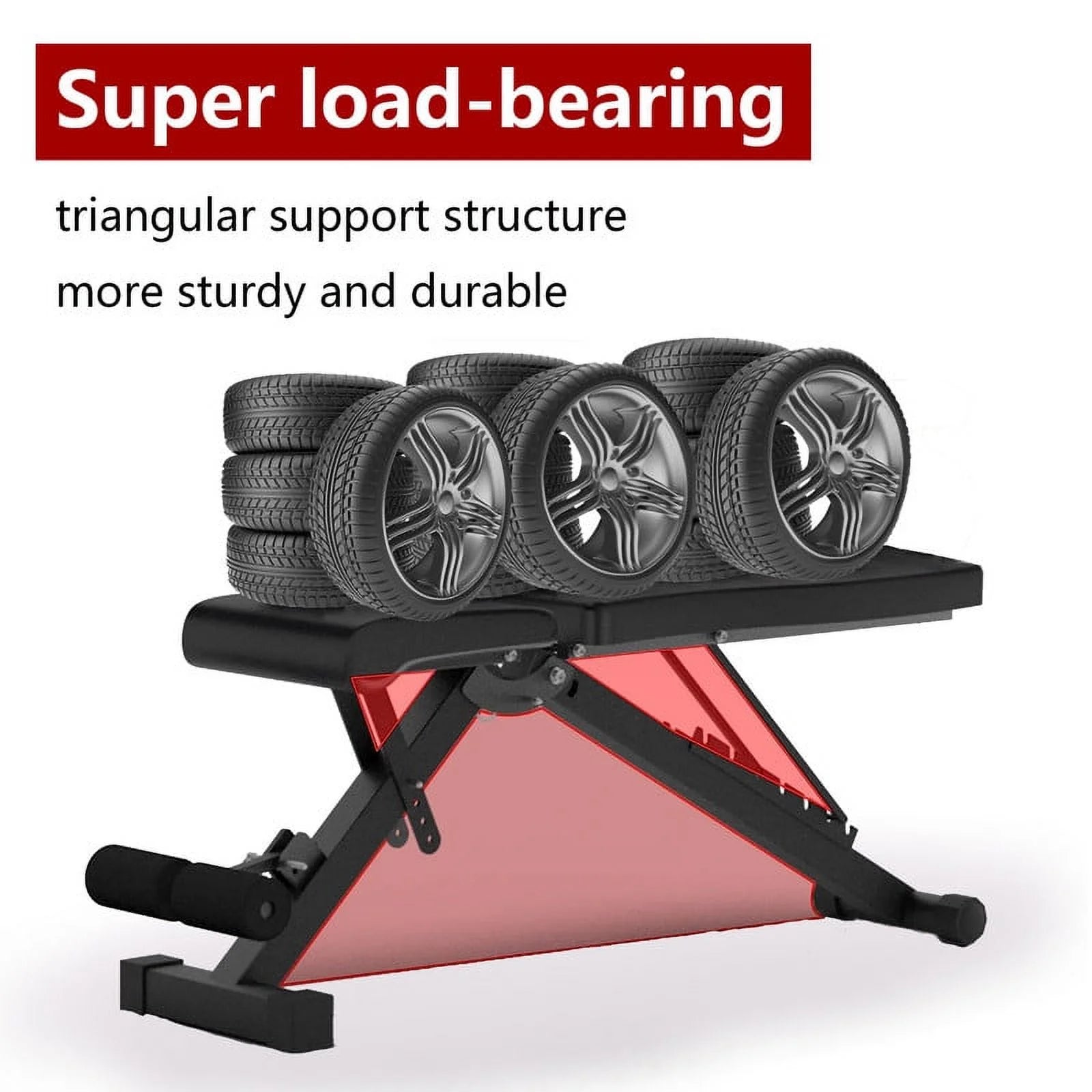 Workout Bench, Adjustable Weight Bench Folding Weight Bench, Easy to Use Sturdy Durable for Home Gym Dumbbell Exercise